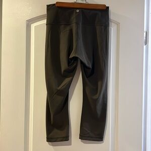 Olive green size 10 lululemon leggins , align